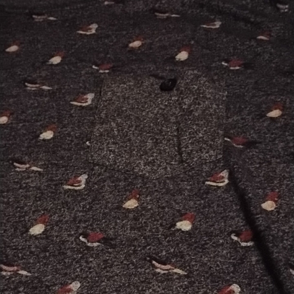 Vintage Artistry In Motion Bird All Over Print T-Shirt - Dark Gray - Picture 2 of 4